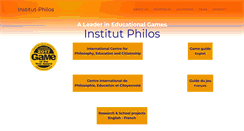 Desktop Screenshot of institutphilos.com