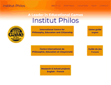 Tablet Screenshot of institutphilos.com